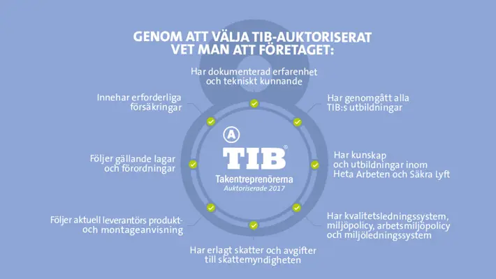 Många skäl att välja ett TIB-auktoriserat företag